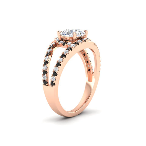 halo-swirl-round-cut-diamond-engagement-ring-with-black-diamond-in-FD-11180RORGBLACKANGLE3-NL-RG