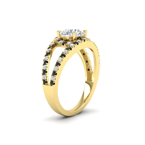 halo-swirl-round-cut-diamond-engagement-ring-with-black-diamond-in-FD-11180RORGBLACKANGLE3-NL-YG