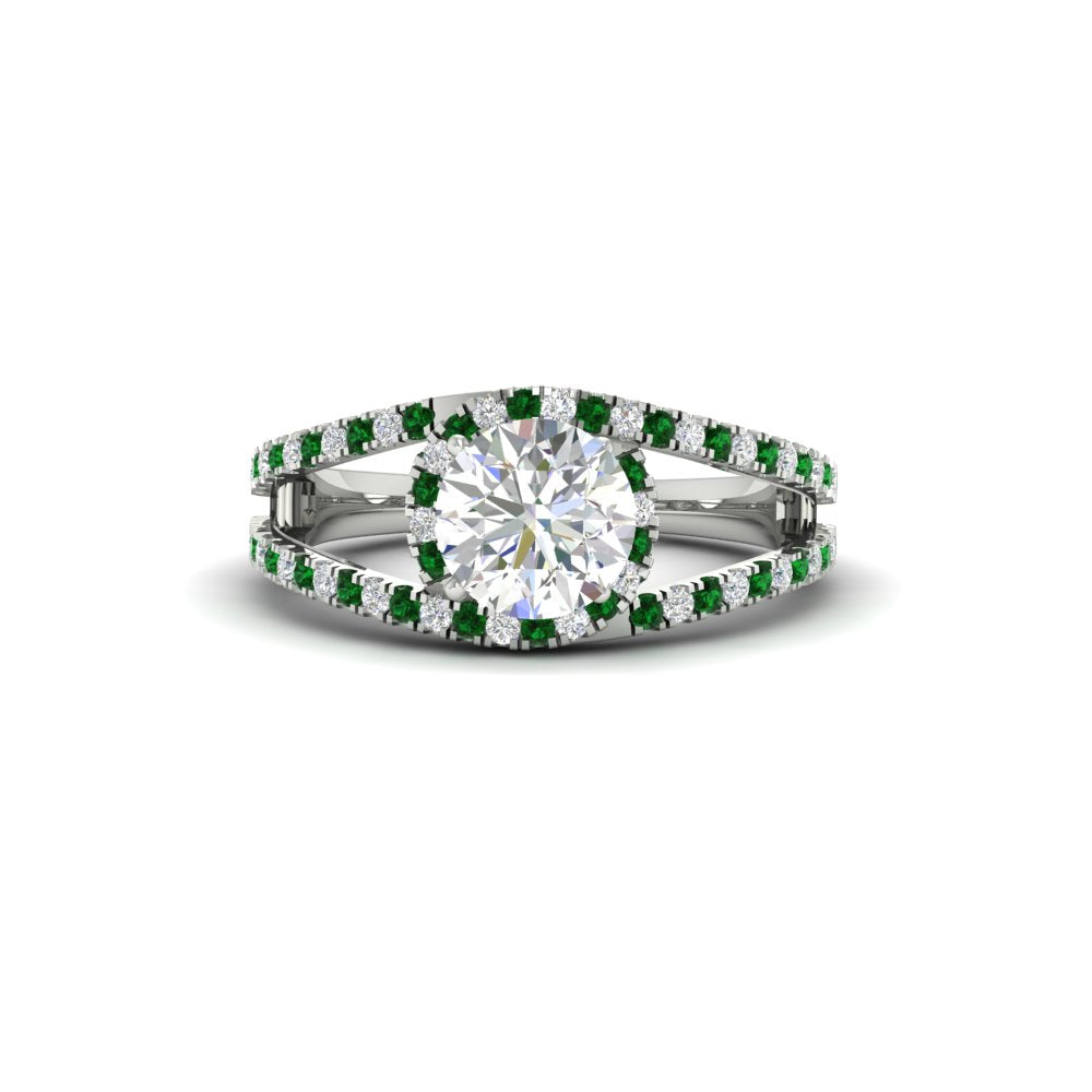 halo-swirl-round-cut-diamond-engagement-ring-with-emerald-in-FD-11180RORGEMGRANGLE3-NL-WG