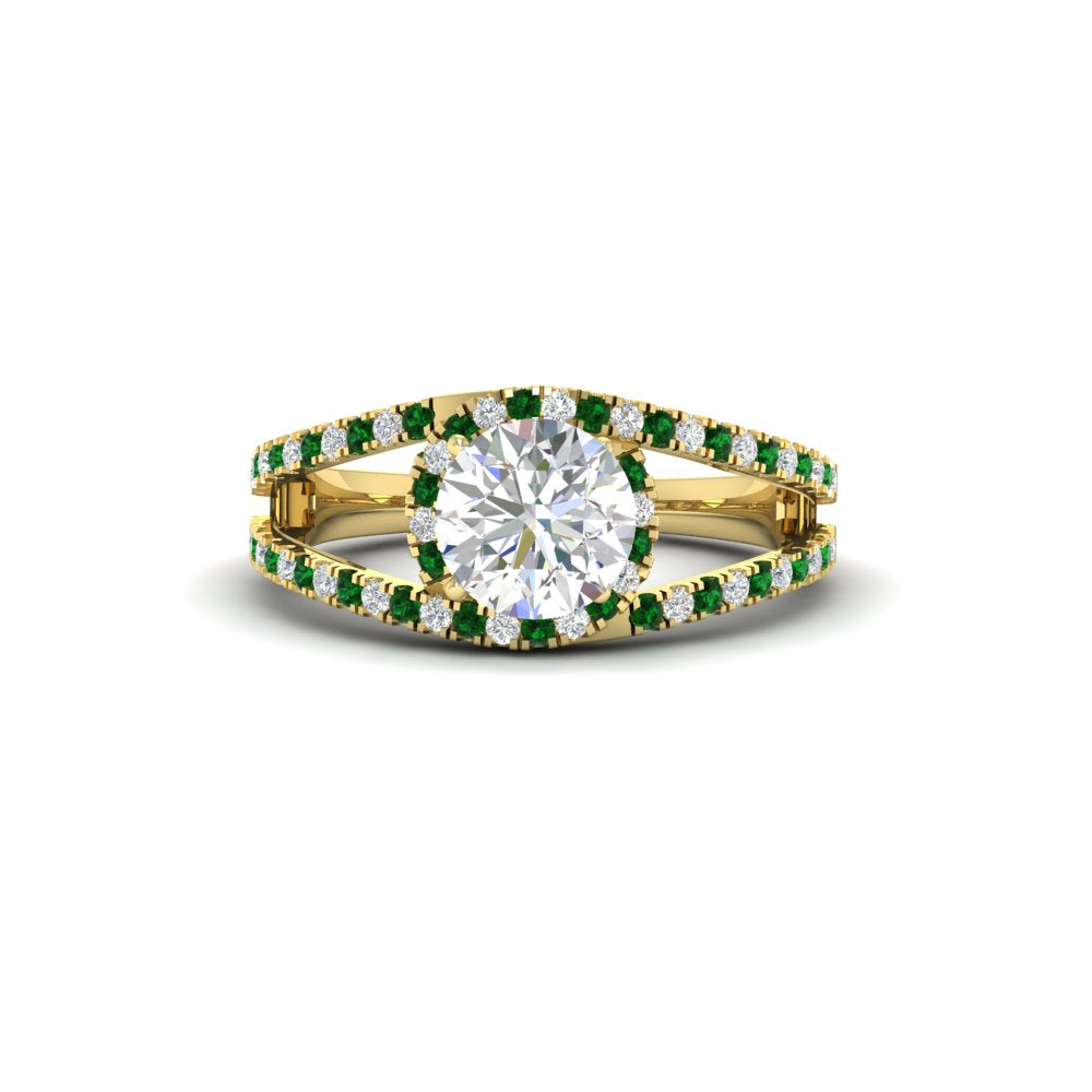 halo-swirl-round-cut-diamond-engagement-ring-with-emerald-in-FD-11180RORGEMGRANGLE3-NL-YG