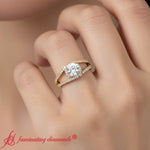 Load image into Gallery viewer, halo-swirl-round-cut-lab-grown-diamond-engagement-ring-in-yellow-gold-fdenr11180