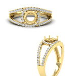 Load image into Gallery viewer, halo-swirl-semi-mount-diamond-engagement-ring-in-FD11180SMRANGLE3-NL-YG
