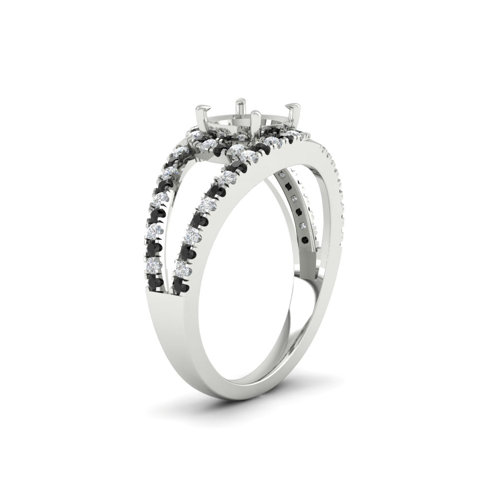 halo-swirl-semi-mount-diamond-engagement-ring-with-black-diamond-in-FD-11180SMRGBLACKANGLE3-NL-WG