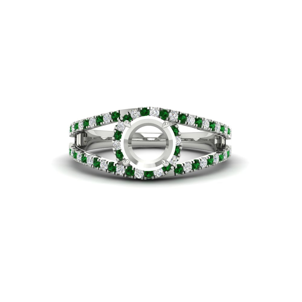 halo-swirl-semi-mount-diamond-engagement-ring-with-emerald-in-FD-11180SMRGEMGRANGLE3-NL-WG