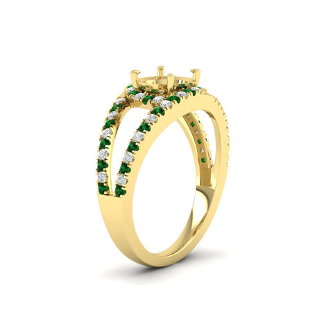 halo-swirl-semi-mount-diamond-engagement-ring-with-emerald-in-FD-11180SMRGEMGRANGLE3-NL-YG