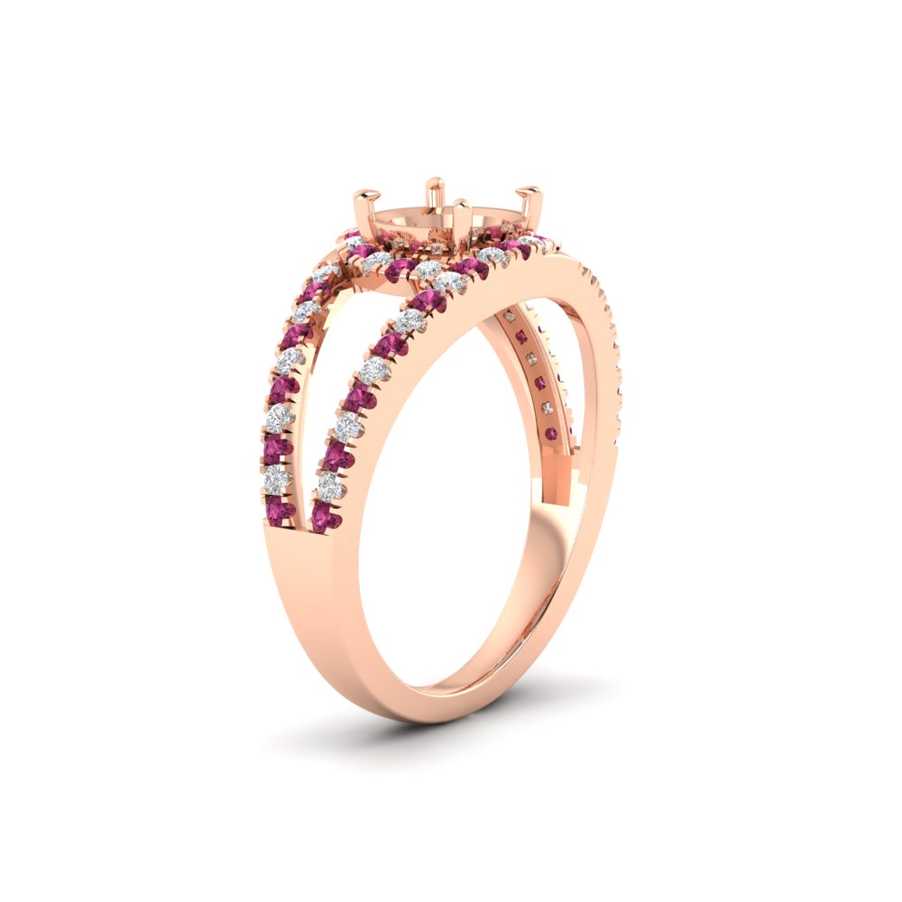 halo-swirl-semi-mount-diamond-engagement-ring-with-pink-sapphire-in-FD-11180SMRGSADRPIANGLE3-NL-RG