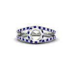 Load image into Gallery viewer, halo-swirl-semi-mount-diamond-engagement-ring-with-sapphire-in-FD-11180SMRGSABLANGLE3-NL-WG
