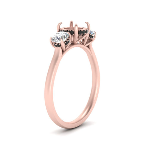 halo-under-black-diamond-3-stone-semi-mount-engagement-ring-in-FD10616SMRGBLACK-ANGLE3-NL-RG