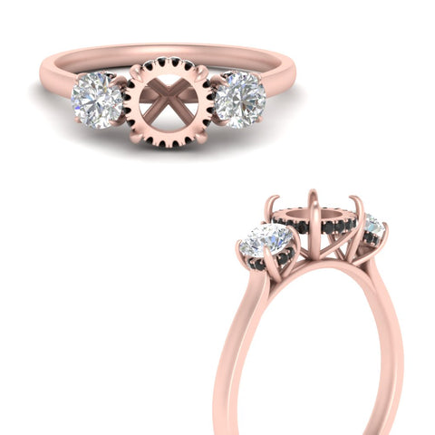 halo-under-black-diamond-3-stone-semi-mount-engagement-ring-in-FD10616SMRGBLACK-ANGLE3-NL-RG