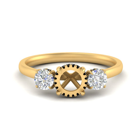 halo-under-black-diamond-3-stone-semi-mount-engagement-ring-in-FD10616SMRGBLACK-ANGLE3-NL-YG