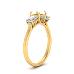 Load image into Gallery viewer, halo-under-diamond-3-stone-semi-mount-engagement-ring-in-FD10616SMR-ANGLE3-NL-YG
