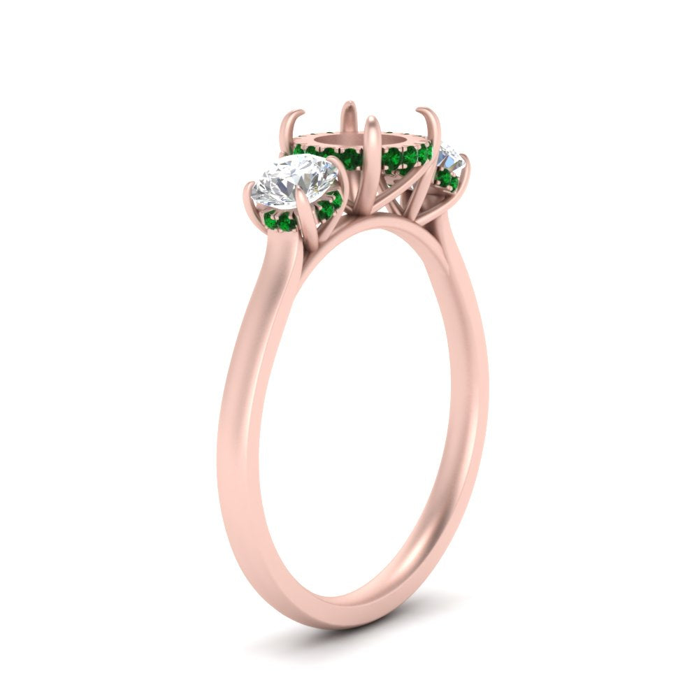 halo-under-emerald-3-stone-semi-mount-engagement-ring-in-FD10616SMRGEMGR-ANGLE3-NL-RG