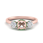 Load image into Gallery viewer, halo-under-emerald-3-stone-semi-mount-engagement-ring-in-FD10616SMRGEMGR-ANGLE3-NL-RG
