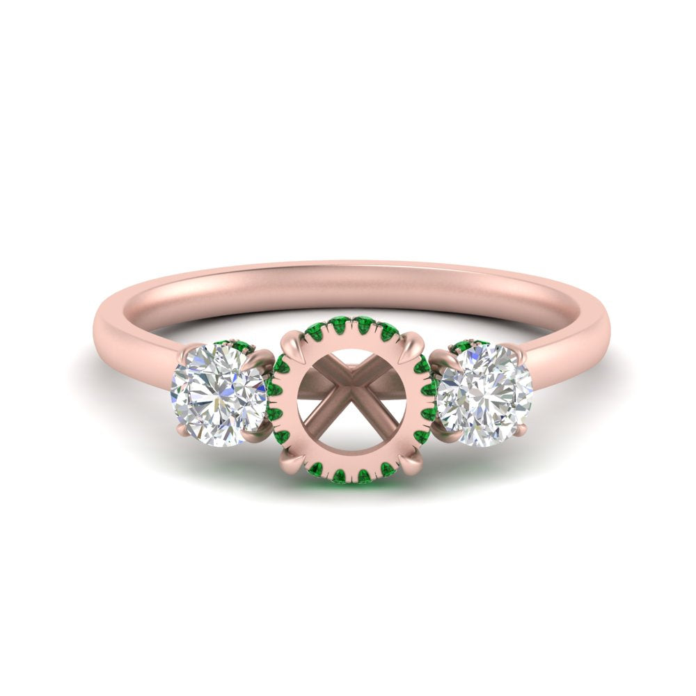 halo-under-emerald-3-stone-semi-mount-engagement-ring-in-FD10616SMRGEMGR-ANGLE3-NL-RG