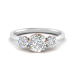 Load image into Gallery viewer, halo-under-orange-sapphire-3-stone-round-cut-engagement-ring-in-FD10616RORGSAOR-ANGLE3-NL-WG
