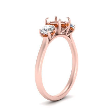 halo-under-orange-sapphire-3-stone-semi-mount-engagement-ring-in-FD10616SMRGSAOR-ANGLE3-NL-RG