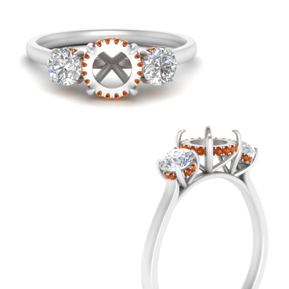 halo-under-orange-sapphire-3-stone-semi-mount-engagement-ring-in-FD10616SMRGSAOR-ANGLE3-NL-WG