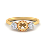 Load image into Gallery viewer, halo-under-orange-sapphire-3-stone-semi-mount-engagement-ring-in-FD10616SMRGSAOR-ANGLE3-NL-YG
