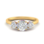 Load image into Gallery viewer, halo-under-pink-sapphire-3-stone-round-cut-engagement-ring-in-FD10616RORGSADRPI-ANGLE3-NL-YG
