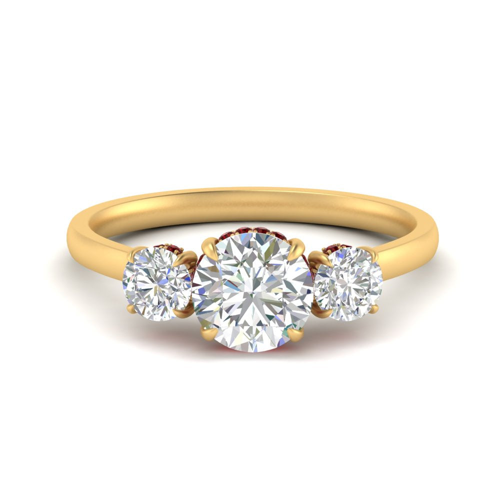 halo-under-ruby-3-stone-round-cut-engagement-ring-in-FD10616RORGRUDR-ANGLE3-NL-YG