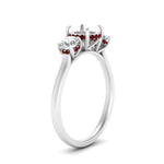 Load image into Gallery viewer, halo-under-ruby-3-stone-semi-mount-engagement-ring-in-FD10616SMRGRUDR-ANGLE3-NL-WG
