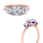 Load image into Gallery viewer, halo-under-sapphire-3-stone-round-cut-engagement-ring-in-FD10616RORGSABL-ANGLE3-NL-RG
