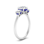 Load image into Gallery viewer, halo-under-sapphire-3-stone-round-cut-engagement-ring-in-FD10616RORGSABL-ANGLE3-NL-WG
