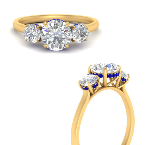 halo-under-sapphire-3-stone-round-cut-engagement-ring-in-FD10616RORGSABL-ANGLE3-NL-YG