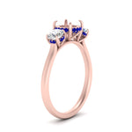 Load image into Gallery viewer, halo-under-sapphire-3-stone-semi-mount-engagement-ring-in-FD10616SMRGSABL-ANGLE3-NL-RG
