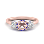 Load image into Gallery viewer, halo-under-sapphire-3-stone-semi-mount-engagement-ring-in-FD10616SMRGSABL-ANGLE3-NL-RG
