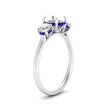 Load image into Gallery viewer, halo-under-sapphire-3-stone-semi-mount-engagement-ring-in-FD10616SMRGSABL-ANGLE3-NL-WG
