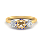 Load image into Gallery viewer, halo-under-sapphire-3-stone-semi-mount-engagement-ring-in-FD10616SMRGSABL-ANGLE3-NL-YG
