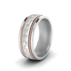 Load image into Gallery viewer, hammered-2-tone-mens-band