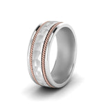 Load image into Gallery viewer, hammered-2-tone-mens-band
