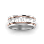 Load image into Gallery viewer, hammered-2-tone-mens-band
