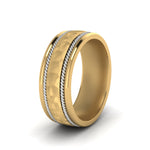 Load image into Gallery viewer, Hammered 2 Tone Mens Band
