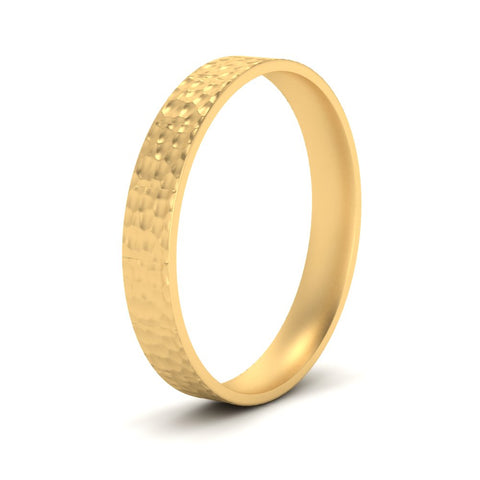 Hammered Finish Mens Wedding Band