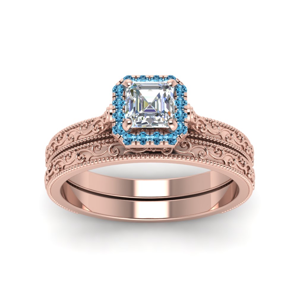 hand-engraved-asscher-cut-halo-diamond-wedding-ring-set-with-blue-topaz-in-rose-gold-FD8588ASGICBLTOANGLE5-NL-RG?v=1757665132