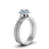Load image into Gallery viewer, hand-engraved-asscher-cut-halo-diamond-wedding-ring-set-with-blue-topaz-in-white-gold-FD8588ASGICBLTOANGLE2-NL-WG?v=1757665132