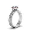 Load image into Gallery viewer, hand-engraved-asscher-cut-halo-diamond-wedding-ring-set-with-ruby-in-white-gold-FD8588ASGRUDRANGLE2-NL-WG?v=1757665132