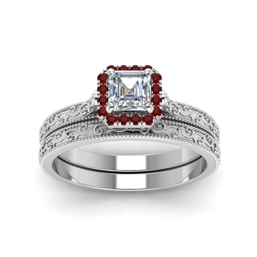 hand-engraved-asscher-cut-halo-diamond-wedding-ring-set-with-ruby-in-white-gold-FD8588ASGRUDRANGLE5-NL-WG_012789d1-76b4-498c-b7ab-ca0e4b199e5c?v=1757665308