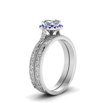 Load image into Gallery viewer, hand-engraved-asscher-cut-halo-diamond-wedding-ring-set-with-sapphire-in-white-gold-FD8588ASGSABLANGLE2-NL-WG_2965b62b-087e-4300-beeb-462d26135a82?v=1757665307
