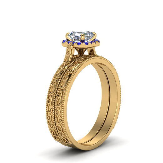 hand-engraved-asscher-cut-halo-diamond-wedding-ring-set-with-sapphire-in-yellow-gold-FD8588ASGSABLANGLE2-NL-YG_8e9101e7-2e1f-4ffe-bd98-7e35a6de80e8?v=1757665308