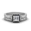 Load image into Gallery viewer, hand-engraved-asscher-cut-halo-wedding-ring-set-with-black-diamond-in-white-gold-FD8588ASGBLACK-NL-WG_aa33e2c3-34cb-4d54-9ad1-464b4cdbe627?v=1757665308