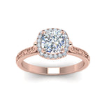 Load image into Gallery viewer, hand-engraved-cushion-cut-halo-diamond-engagement-ring-in-rose-gold-FD8588CURANGLE5-NL-RG?v=1757588306
