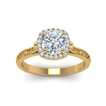 Load image into Gallery viewer, hand-engraved-cushion-cut-halo-diamond-engagement-ring-in-yellow-gold-FD8588CURANGLE5-NL-YG?v=1757588306
