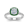 Load image into Gallery viewer, hand-engraved-cushion-cut-halo-diamond-engagement-ring-with-emerald-in-white-gold-FD8588CURGEMGRANGLE5-NL-WG_8fe1e04c-f50c-47e7-bce7-d0e6fe5eabe5?v=1757588484