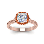 Load image into Gallery viewer, hand-engraved-cushion-cut-halo-diamond-engagement-ring-with-orange-sapphire-in-rose-gold-FD8588CURGSAORANGLE5-NL-RG?v=1757588306
