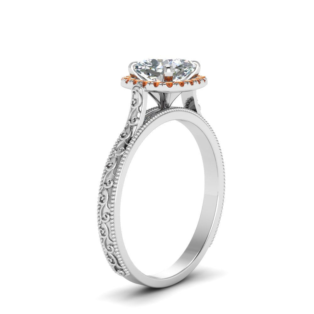 hand-engraved-cushion-cut-halo-diamond-engagement-ring-with-orange-sapphire-in-white-gold-FD8588CURGSAORANGLE2-NL-WG?v=1757588306