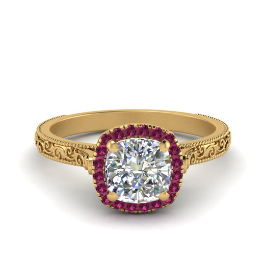 hand-engraved-cushion-cut-halo-diamond-engagement-ring-with-pink-sapphire-in-yellow-gold-FD8588CURGSADRPI-NL-YG_ee782a36-0c05-4bdd-9ca5-c47c36c2872d?v=1757588484
